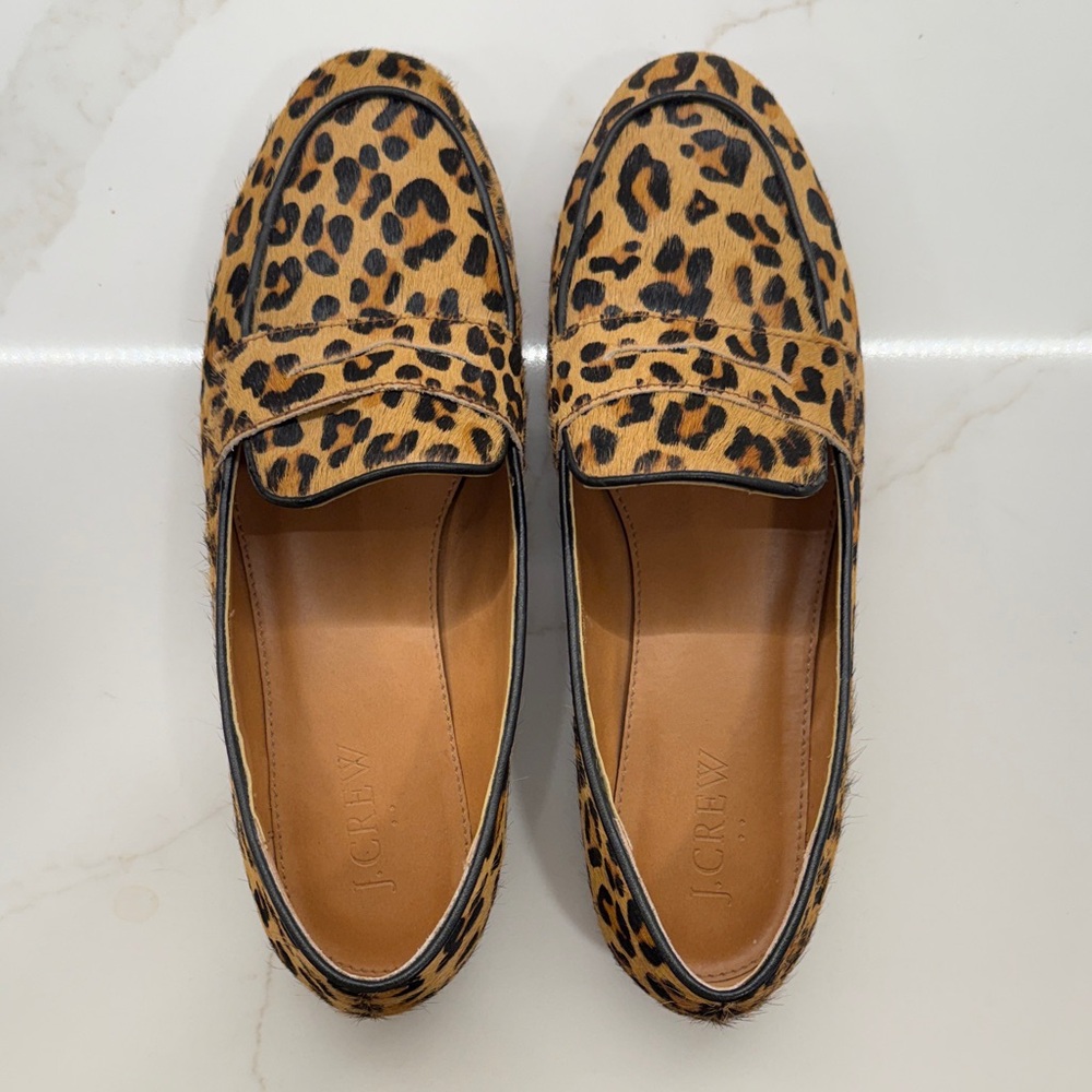 J.Crew Animal Print Loafers
